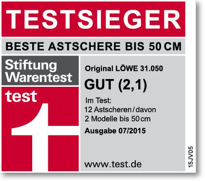Löwe 31.050 kleine Bypass-Astschere mit schlankem Schneidkopf