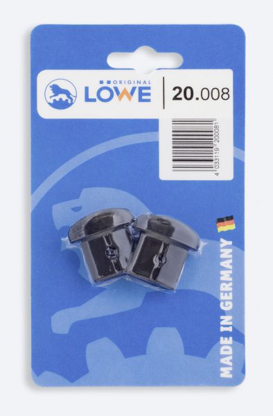 Löwe 20.008 Verschlusskappen, 1 Paar im Blister für Löwe 20 + Löwe 22